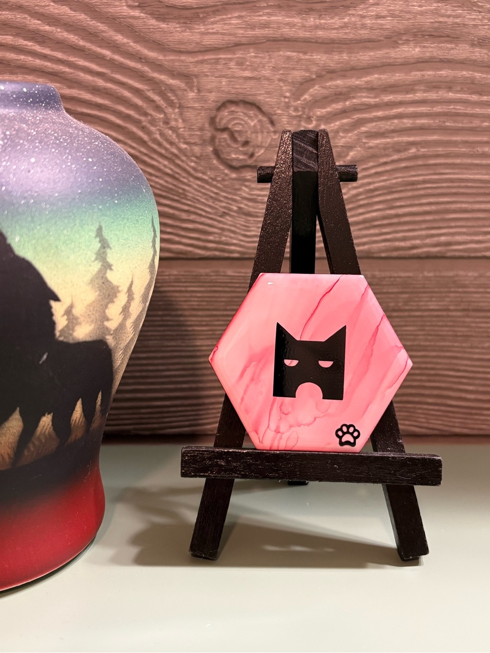 Red Shadowclan Warrior Cats Decorative Hexagon Tile